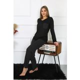 Akbeniz Kadın Uzun Kol Penye Pijama Takım 4193