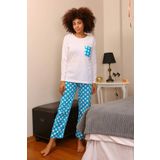 Akbeniz Kadın Uzun Kol Penye Pijama Takım 4197