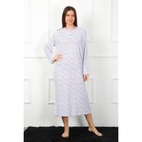 Akbeniz Uzun Kol Mor Anne Gecelik 1360 - XL