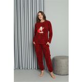 Akbeniz Welsoft Kadın Polar Sevgili Kombini Pijama Takımı Tek Takım Fiyatıdır 50125