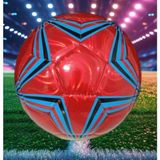 Akbiz Tarım Futbol Topu Parlak Özel Dikişli - Kırmızı
