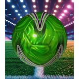 Akbiz Tarım Futbol Topu Parlak Özel Dikişli - Yeşil