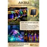 AKBU Solar Güneş Enerjili Hortum Kaplamalı Gün Işığı Led Işığı 10 metre RGB