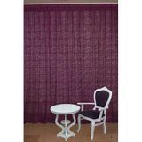 Akça Tekstil 300 x 260 cm Sultan 2 Mor Tek Kanat Hazır Dikilmiş Pileli Fon Perde