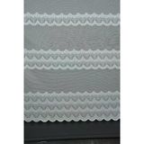 Akça Tekstil 300x260 cm Krem Dantel Model Tek Kanat Hazır Dikilmiş Pileli Fon Perde