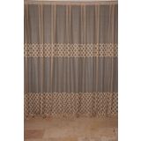 Akça Tekstil 300x260 cm Vizon Osmanlı Model Tek Kanat Dikilmiş Pileli Fon Perde