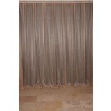 Akça Tekstil 300x260 cm Vizon Seyrek Noktalı Model Tek Kanat Hazır Pileli Fon Perde