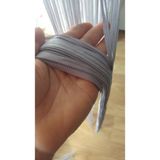 Akça Tekstil Gri Renk İp Perde 300 x 270 cm Düğmeli Polyester İp Model Tek Kanatlı