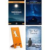 Akçağ Yayınları Farkındalık Bilinci - Nazmi Şimşek + Kuzey Işıklarının Şarkısı + Telefon Tutucu + Bir Kar Tanesi
