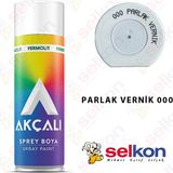 Akçalı 400 ml Sprey Boya 000 Parlak Vernik İç ve Dış Mekan Kullanımı için Uzun Ömürlü
