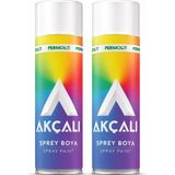 Akçalı Sprey Boya 400ML 2'lı Set Parlak Siyah 326 - 2 Adet - Parlak Siyah (326)