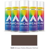 Akçalı Sprey Düz Renkler - Emaye Soba Boyası Kahve (Isıya Dayanıklı) 400ML