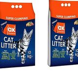 AKCAT Akkum Doğal İnce Taneli Marsilya Kedi Kumu 10 Kg * 2 Adet
