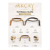 Akçay Aksesuar Cüzdan Klipsi Çanta Tutmaçı Lüx Clips Burs