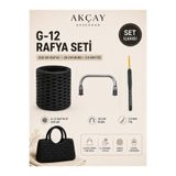 Akçay Aksesuar El Yapımı Rafya Kağıt İpten Çanta Yapım Seti
