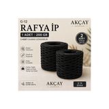 Akçay Aksesuar İthal Rafya Kağıt Ip , 2'er Adet , 200'er gram G-39 Hasır Renk
