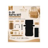 Akçay Aksesuar Kanvas Çanta Yapım Seti Rafya İp