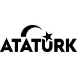 Akçay Sticker Atatürk Ay Yıldız Sticker Atatürk Sticker Oto Sticker Arma Sticker - 30cm x 10cm - Siyah
