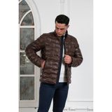 Akçaylar Regular Fit Dik Yaka Astarlı Kapitone Erkek Mont - 52 - Kahverengi