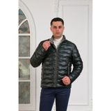 Akçaylar Regular Fit Dik Yaka Astarlı Kapitone Erkek Mont - 56 - Yeşil