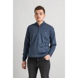 Akçaylar Regular Fit Yarım Balıkçı Fermuarlı Akrilik Viskon Karışımlı Erkek Triko Kazak - 2XL - İndigo