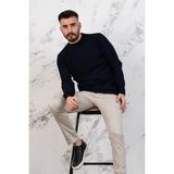 Akçaylar Slimfit Yarım Balıkçı Erkek Triko Spor Kazak - 2XL - Lacivert