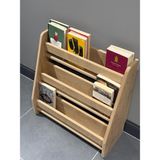 Akçe Home akçehome Çocuk Odası Kitaplığı Modern Meşe Renk MDF Malzemeden 60x60 cm 3 Raflı Tasarım