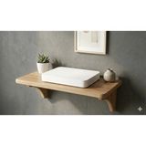 Akçe Home MDF Dekoratif Priz Üstü Raf 39 cm Genişlik 19 cm Derinlik - 39 x 19