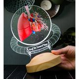 Akciğer Tasarımlı 3D Led Lamba – Göğüs Hastalıkları Uzman Doktoruna Özel Hediye, Pulmonoloji Uzmanlarına, Sağlık Çalışanlarına İsimli Kişiye Özel Hediye