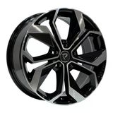 AKD-A5168-03 7.0x17" 5x114.3 ET45 66.1 Black Machined 17 İnç Jant Takımı (4 Adet)