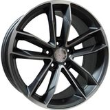 AKD-A5232-04 8.0x18" 5x112 ET42 66.45 Gun Machined 18 İnç Jant Takımı (4 Adet)
