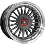 AKD-AKX-208-02 18 Inç 5X112 Mercedes E Bmw 3 Serisi Uyumlu ET35 66.5 Black Lip Polished (Arka) 18 Inç Jant Takımı (4 Adet)