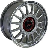 AKD-DX104227-02 18 Inç 5X100 Polo Ibiza Uyumlu ET45 67.1 Gun Metal 18 Inç Jant Takımı (4 Adet)