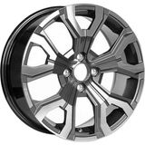 AKD-DX162-01 18 Inç 5X112 Passat Audi A4 A6 Q5 Uyumlu ET35 66.45 Black Finished 18 Inç Jant Takımı (4 Adet)