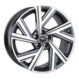 AKD-DX311-01 17 Inç 5X100 Polo Ibiza Fabia Rapid Uyumlu ET40 57.1 Gun Metal Finished 17 Inç Jant Takımı (4 Adet)