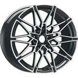 AKD-GX02S5004-08-2 17 Inç 4X100 ET20 67.1 Black Diamond Gloss (Arka) 17 Inç Jant Takımı (4 Adet)