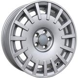 AKD-GX389-01 15 Inç 4X98 Egea Linea Fiorino Doblo Uyumlu ET40 58.6 Crystal Silver 15 Inç Jant Takımı (4 Adet)