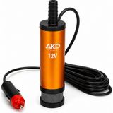 AKD Sıvı Transfer Pompası Filtreli 12V Araç Çakmaklık Girişli Mazot Su Yağ Aktarma Pompası Yüksek Performans