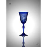 Akden Store Kristal Dekor Akça Serisi Modern Ayaklı Kadeh 270 cc - Lacivert