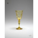 Akden Store Kristal Dekor Akça Serisi Modern Ayaklı Kadeh 270 cc - Sarı