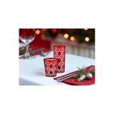 AKDEN STORE Kristal Dekor Renkli Su Bardağı 6'LI 275ml Takım
