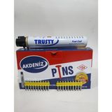 Akdeniz 29 x 27 mm Metal Beton Uygulamaları Için Pin Çiviler Düz Çivi + Gaz