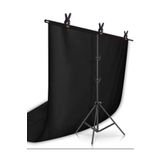 Akdeniz 2x2m T stand siyah fon Black screen
