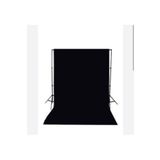 Akdeniz 2x3m siyah fon perde +stand
