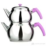 Akdeniz Çaydanlık Takımı Küre Aile Boy Soft Şirazi Bakalit Kulp Akd104 0043 4722 1,60-2,40L