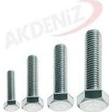 Akdeniz Dın933 M10 100 Mm Galv. Kaplamalı Cıvata 20 Adet