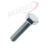 Akdeniz DIN933 M10*20 Mm Galv. Kaplamalı Cıvata 2000 Adet