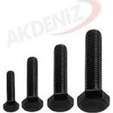Akdeniz Dın933 M8 40 Mm Siyah Cıvata 40 Adet