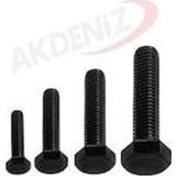 Akdeniz Dın933 M8 60 Mm Siyah Cıvata 40 Adet