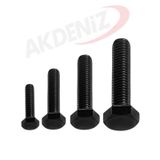 Akdeniz DIN933 M8*80 Mm Siyah Cıvata 1000 Adet